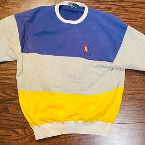 Rare Vintage Ralph Lauren Crewneck Sweater Yacht Collection